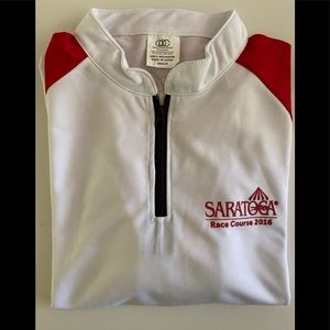 3-Saratoga Race Track 2016,  3/4 Zip long sleeve  . 3 for $25 / Size M